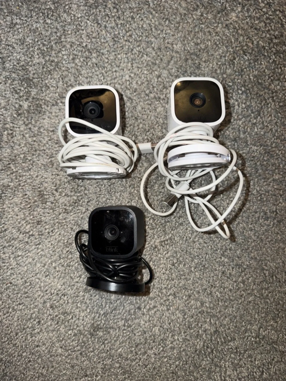 Blink Indoor Security Cameras - Black & White - 3-Pack
